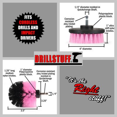 Image showing  2 Piece Spin Scrubber Bathroom Set, Shower Cleaning Brush, Sinks, Tub, Shower Stall, Flooring, Baseboards, Tile