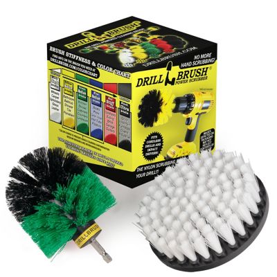 Drillbrush Power Rotary Bathroom Shower, Tile, Carpet & Upholstery Cleaning Kit, S-W5GO-QC-DB