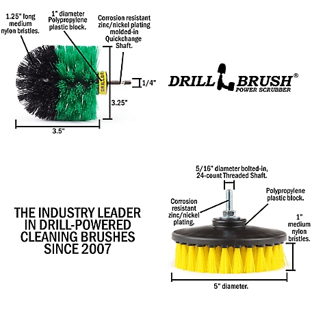 Drillbrush Glass Cleaner, Leather Cleaner, Cars, Truck Accessories,  Motorcycle, Wheel, Detailing Brush, Carpet Cleaner at Tractor Supply Co.