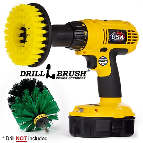 Drillbrush Shower Cleaner 2 pc. Set, Grout Brush Drill Attachment Scrub  Brush, Household Cleaning Brushes for Drill at Tractor Supply Co.
