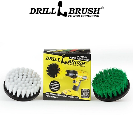 Drillbrush Indoor/Outdoor Spin Brush Cleaning Kit, Stove, Oven Rack, Counters, Flooring, Bathroom, Scrub, Shower Curtain