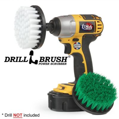 Image showing  Indoor/Outdoor Spin Brush Cleaning Kit, Stove, Oven Rack, Counters, Flooring, Bathroom, Scrub, Shower Curtain