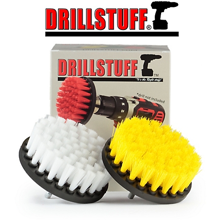 Drillstuff Glass Cleaner, Bath Mat, Shower Curtain, Carpet, Tile, Grout Cleaner, Toilet Bowl Cleaning, 4IN-S-WY-QC-DS