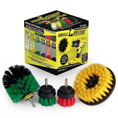 Drillbrush Bathroom Medium Yellow Drill Brush Set