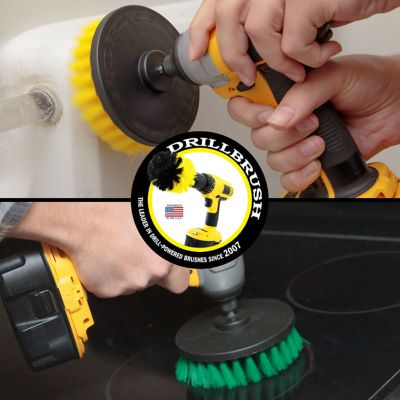 Image showing  Power Scrubber Bathroom & Kitchen Brush Set, Bath, Shower, Oven, Stove, Flooring