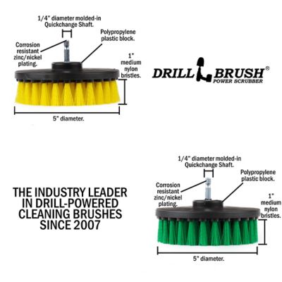 Image showing  Power Scrubber Bathroom & Kitchen Brush Set, Bath, Shower, Oven, Stove, Flooring
