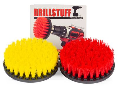 Drillstuff Concrete, Bird Bath, Hard Water Stain Remover, Bathroom Accessories, Shower Cleaner, Bathtub, 5IN-S-RY-QC-DS