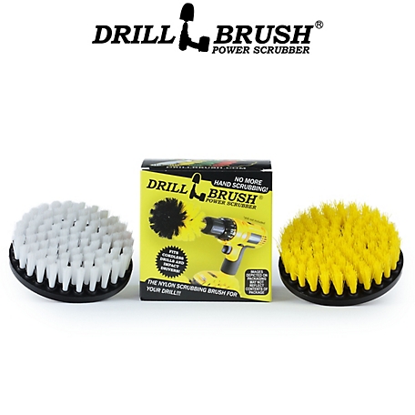 Drillbrush Calcium, Mineral Deposits, Soap Scum, Rust, Hard Water Stain Remover, Grout Cleaner, Shower, Bath Mat, Bathroom
