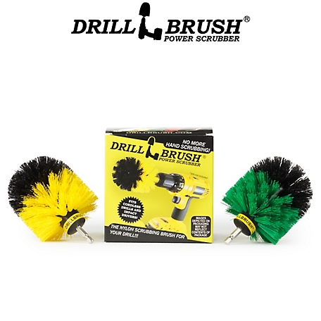 Drillbrush Pots & Pans Set, Grout Cleaner, Bathroom Accessories, Shower, Tub, Tile Grout Cleaning, O-S-GY-QC-DB