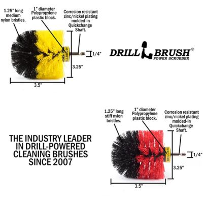 Image showing  Spin Brush Cleaning Kit, Concrete, Brick, Fireplace, Stone, Bird Bath, Garden Statuary, Bathroom Accessories, 2-Pack