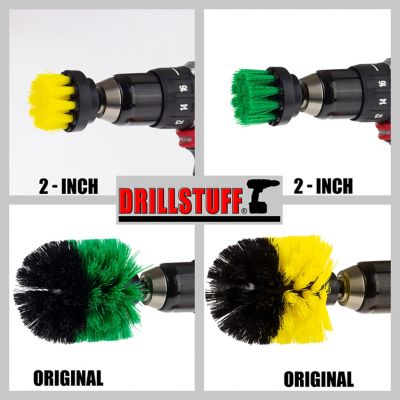 Image showing 6 th Drillstuff Grout Cleaner Brush Set, Shower Cleaner, Toilet Brush, Kitchen Cleaning Set, Oven, Stove, S-2YG-OYG-QC-DS