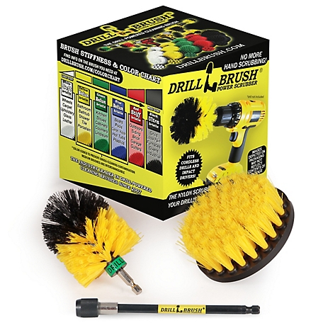 Drillbrush Grout Cleaner, Carpet Cleaner, Shower Cleaner, Bidet & Toilet Brush, Tub & Floor Scrubber, Y-S-4M-5X-QC-DB