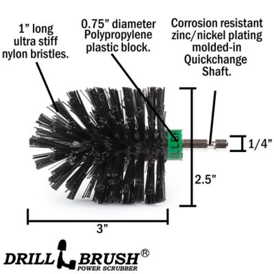 Image showing  Grill Cleaning Brush, the Best Way to Clean Your Barbecue Grill, BBQ Cleaner, Smoker, Grates, MINI-DB-BLACK