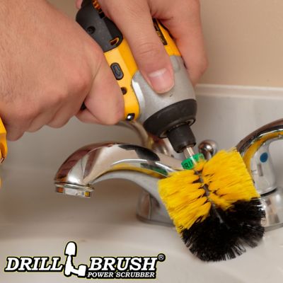Image showing  Bathroom Cleaner Brush, Grout Cleaner, Bathtub, Sink, Toilet, Shower Cleaner, Flooring, MINI-DB-YB