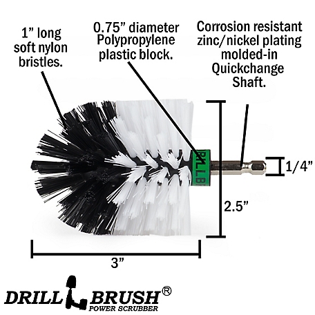 Drillstuff Car Cleaning Flat Brush, Upholstery, Car Carpet Cleaning, Tire  Cleaning Brush, 5IN-S-W-DS at Tractor Supply Co.