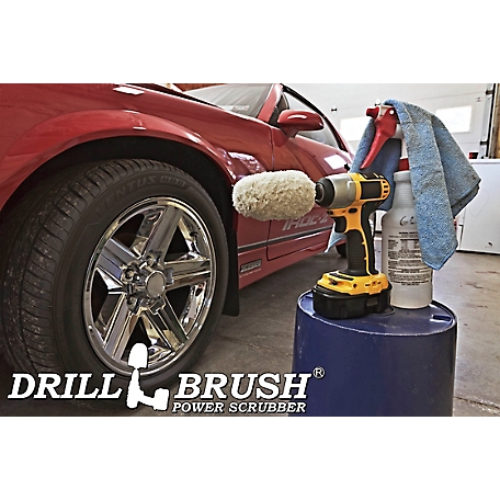 Polish shoes, wheels, aluminum, chrome, headlights with any drill – Buffer  Bit - Drill Powered Scrubbers and Polishers