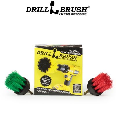 Drillbrush Kitchen Sink, Grout Cleaner, Stove, Oven Rack, Tile, Bird Bath, Algae, Mold, Mildew, Moss, 2IN-L-GR-QC-DB