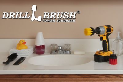 Image showing 5 th Drillbrush Grout Cleaner, Bird Bath, Gnome, Scrubber, Bathroom Accessories, Shower Curtain, Bath Mat, Shower Cleaner
