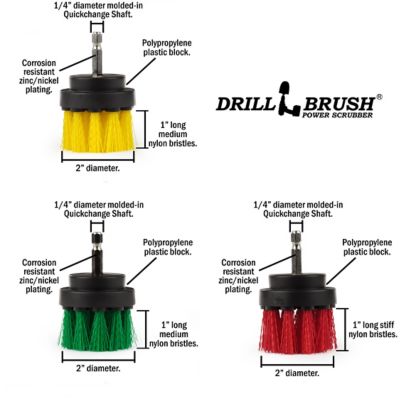 Image showing  Grout Cleaner, Multi-Purpose Spin Brush Kit, Cast Iron Skillet, Bird Bath, Shower Cleaner, 2IN-S-GRY-QC-DB