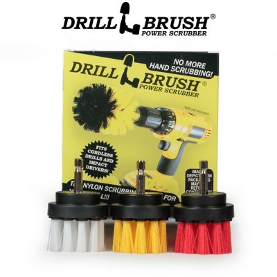 Drillbrush Carpet Cleaner, Bathroom Accessories, Shower Curtain, Bath Tub, Wheel Brush, Bird Bath, 2IN-S-RWY-QC-DB