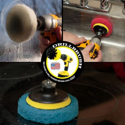 Image showing  All Purpose Scrub Pads, Six Pack of Cleaning Pads, Bathroom Cleaner, Auto Detailing, Stove Top, Deep Clean