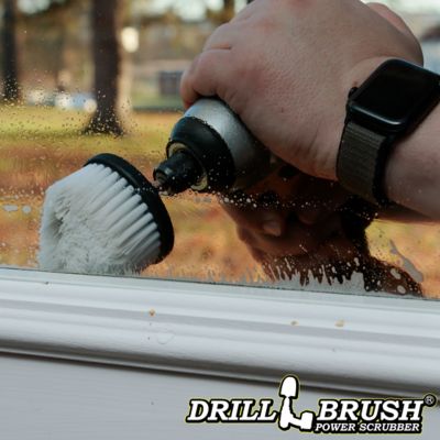 Image showing  White Corner Brush, Soft Bristles, Cone Shaped, Home & Auto Cleaning