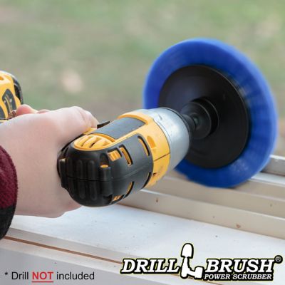 Image showing  Blue Edge Brush, Medium Stiffness, Wheel Shaped, Marine & Pool