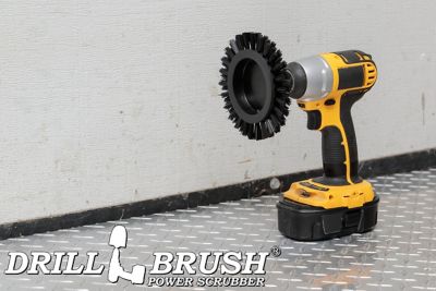 Image showing  Black Edge Brush, Ultra Stiff Stiffness, Wheel Shaped, Grill & Industrial