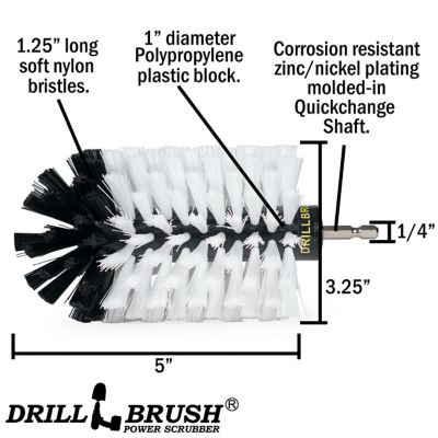 Image showing  Jumbo Original White Brush, Soft Bristles, Bullet Shaped, Home & Auto Cleaning