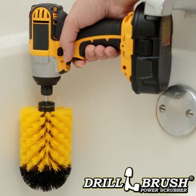Image showing  Jumbo Original Yellow Brush, Medium Stiffness, Bullet Shaped, Bathroom & Shower