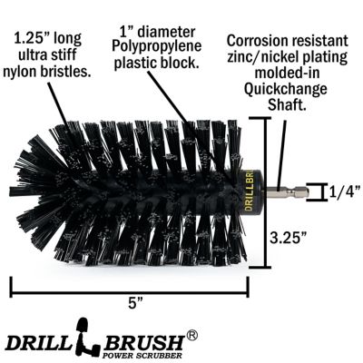 Image showing  Jumbo Original Black Brush, Ultra Stiff, Heavy Duty Cleaning & Paint Removal