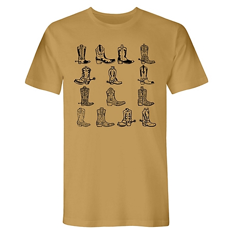 Fabritech Cowboy Boot Collage T-Shirt