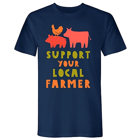 Fabritech Support Your Local Farmer Whimsical T-Shirt