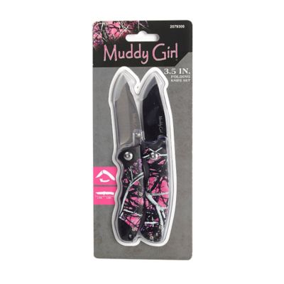 Mossy Oak 2 pc. Muddy Girl Knife Folding Set, GSJ22042
