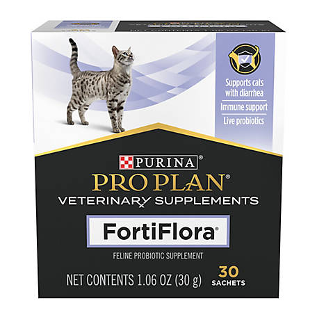 Purina Pro Plan Veterinary Supplements FortiFlora Cat Probiotic Supplement for Cats with Diarrhea