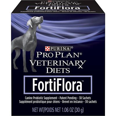 Purina Pro Plan Veterinary Supplements FortiFlora Probiotic Powder Supplement for Dogs, 30 ct.