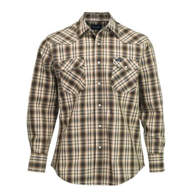 Wrangler Men's Long Sleeve Plaid Work Shirt at Tractor Supply Co.