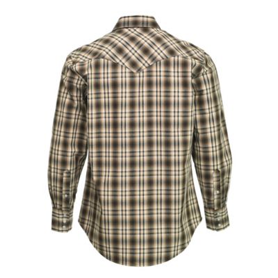Image showing  Men's Plaid Long-Sleeve Work Shirt