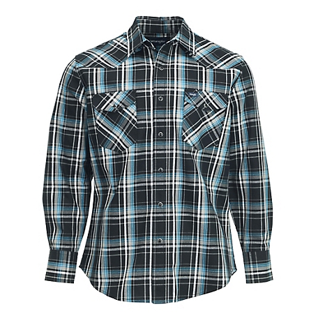 Wrangler Men's Long Sleeve Plaid Work Shirt at Tractor Supply Co.