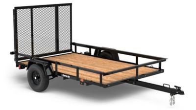 Image showing  5 ft. x 8 ft. Wood Floor Utility Trailer, 1,500 lb. Max Capacity
