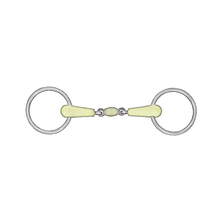 Horze Apple Flavor Peanut Link Loose Ring Snaffle Bit with 135 mm Mouthpiece