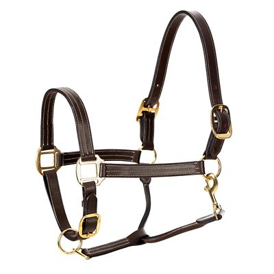 Image showing  Valkyrie Triple-Stitched Leather Halter