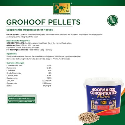 Image showing  Grohoof Concentrated Pellet Horse Supplement, 3 Kg