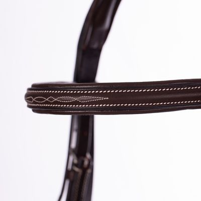 Image showing  Saga Fancy-Stitched Hunter Bridle and Reins