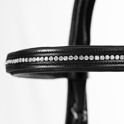 Image showing  Saga Dressage Crank Noseband Bridle and Reins