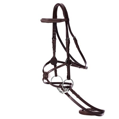 Equinavia Saga Fancy-Stitched Figure-8 Bridle and Reins