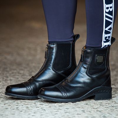 Image showing  Women's Saturn Front-Zip Leather Paddock Riding Boots