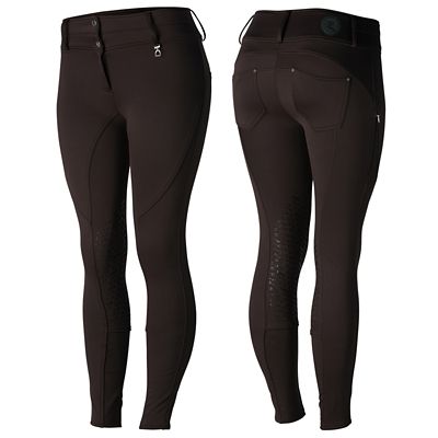 Horze Women's Rhea Knee Patch Thermo Breeches with Back Pockets
