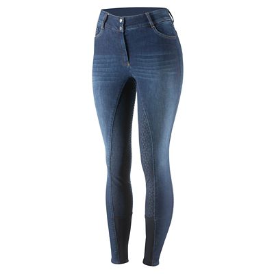 Image showing  Women's Kaia High-Waisted Denim Full-Seat Breeches, Silicone Grip
