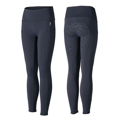 Horze Kids' Gillian Full-Seat Riding Tights, Silicone Grip